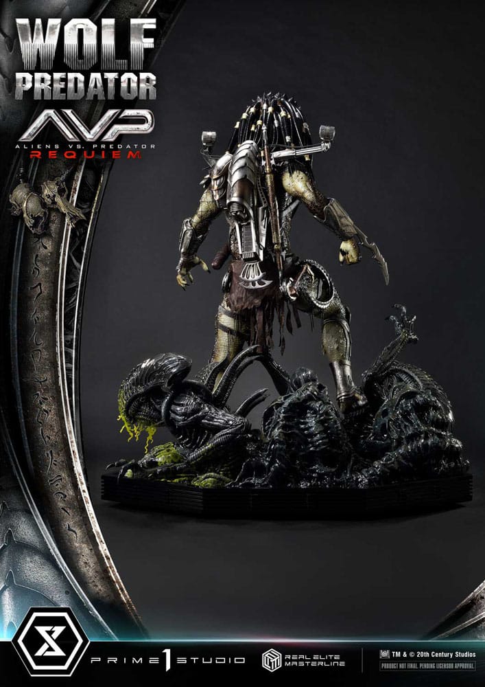 Alien vs. Predator Real Elite Masterline Series Statue 1/3 Requiem Wolf Predator 95 cm 4582647121622
