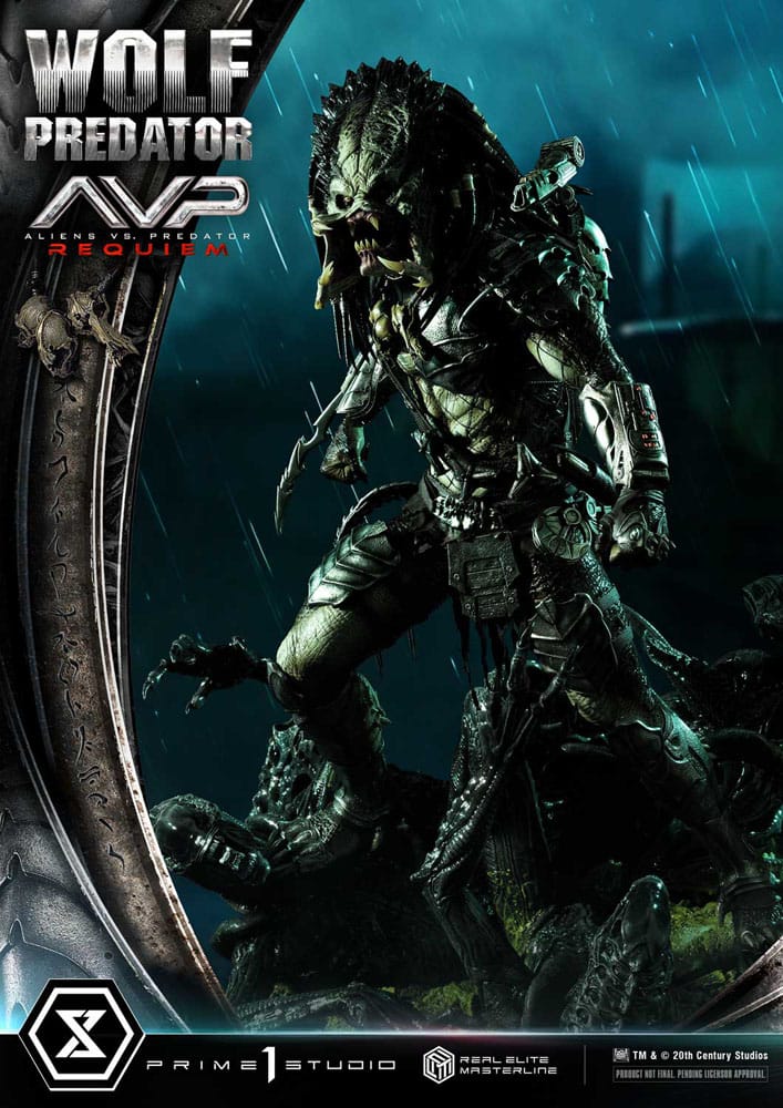 Alien vs. Predator Real Elite Masterline Series Statue 1/3 Requiem Wolf Predator 95 cm 4582647121622