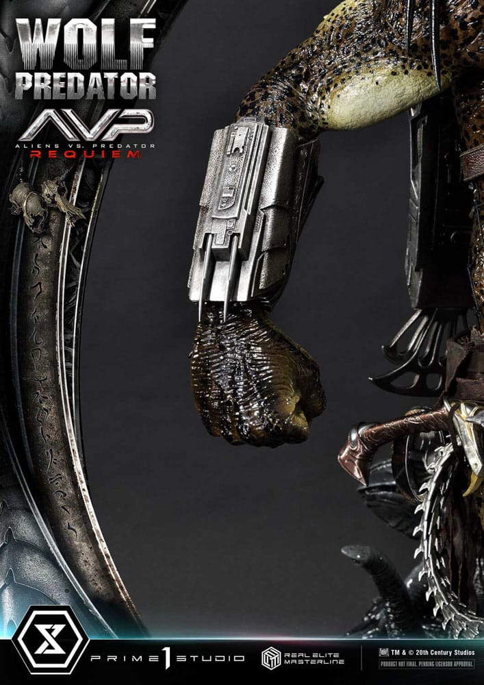 Alien vs. Predator Real Elite Masterline Series Statue 1/3 Requiem Wolf Predator 95 cm 4582647121622