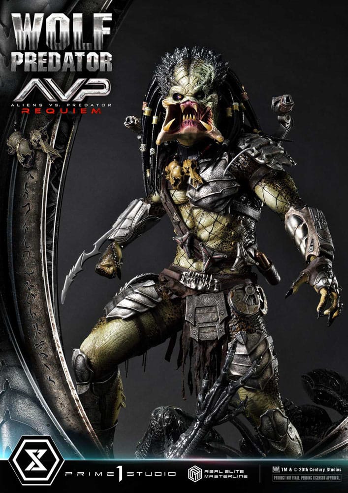 Alien vs. Predator Real Elite Masterline Series Statue 1/3 Requiem Wolf Predator 95 cm 4582647121622