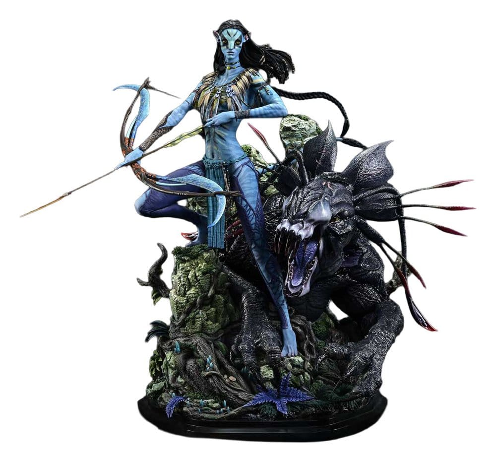 Avatar (Film) Real Elite Masterline Series Statue 1/4 Neytiri & Thanator 75 cm  4582647123282