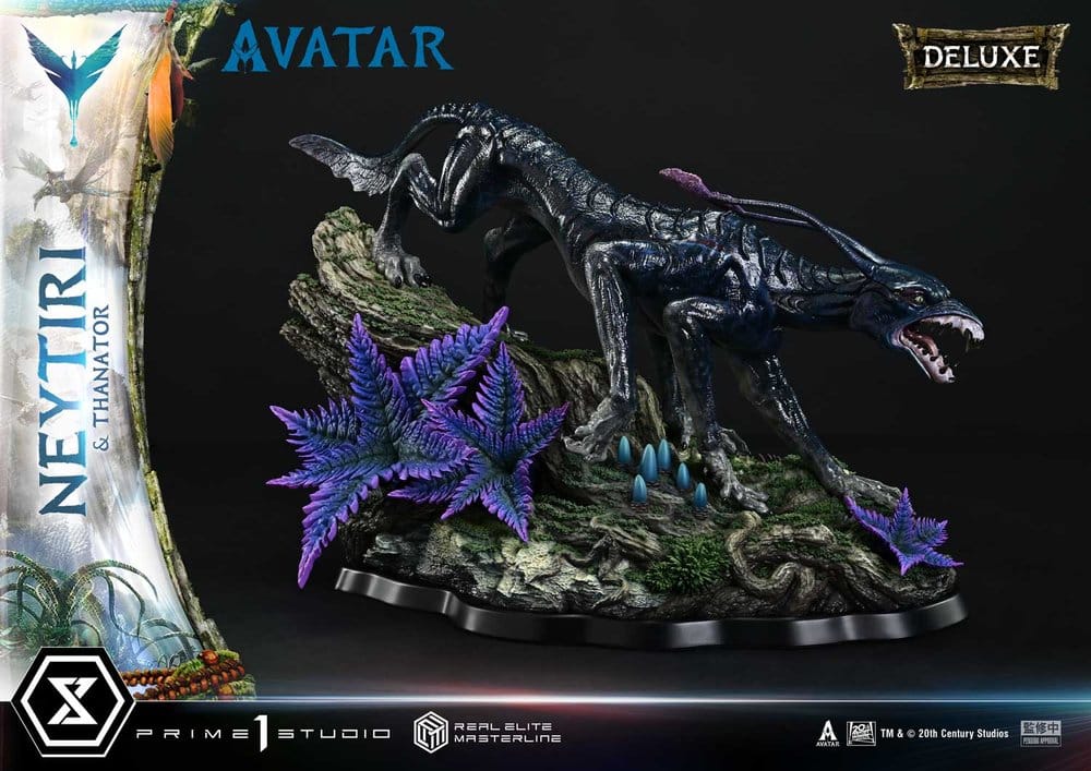 Avatar (Film) Real Elite Masterline Series Statue 1/4 Neytiri & Thanator Deluxe Version 75 cm  4582647123299