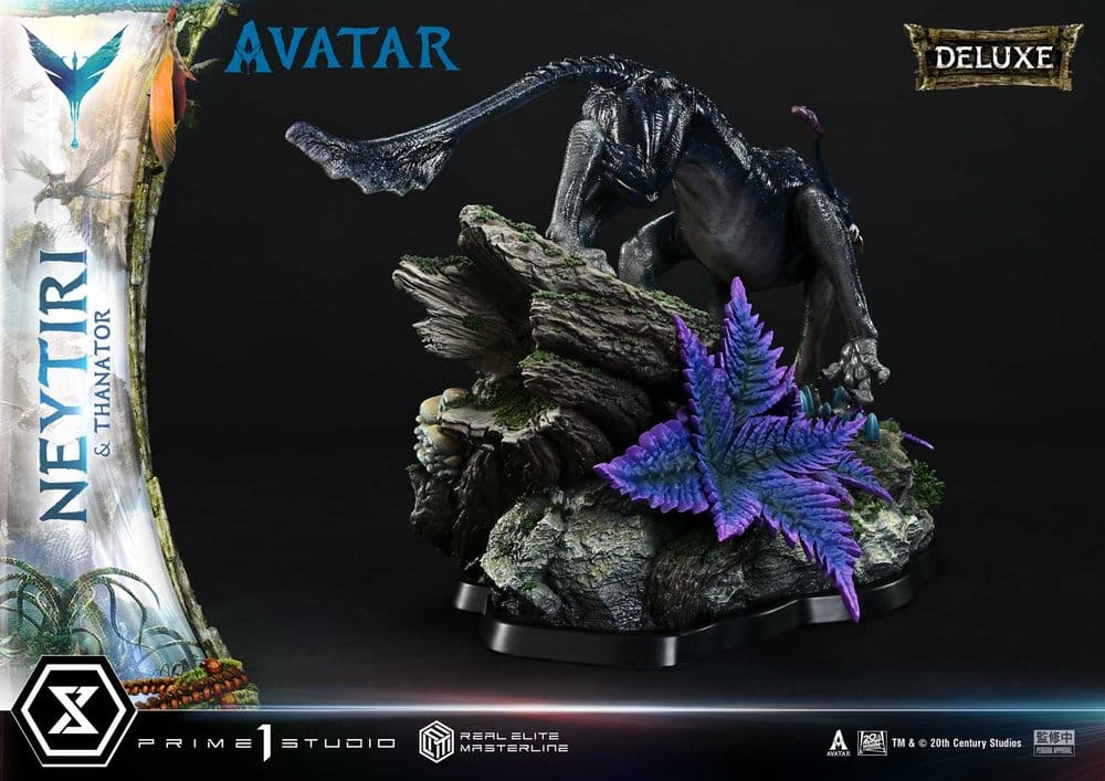 Avatar (Film) Real Elite Masterline Series Statue 1/4 Neytiri & Thanator Deluxe Version 75 cm  4582647123299