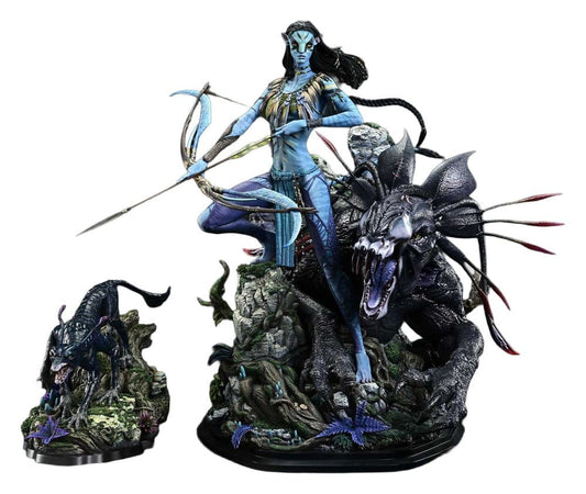 Avatar (Film) Real Elite Masterline Series Statue 1/4 Neytiri & Thanator Deluxe Version 75 cm  4582647123299