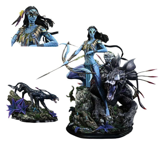 Avatar (Film) Real Elite Masterline Series Statue 1/4 Neytiri & Thanator Deluxe Bonus Version 75 cm  4582647123305