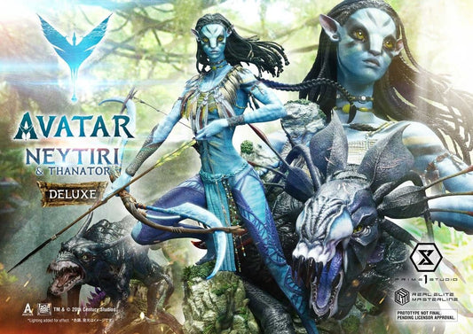 Avatar (Film) Real Elite Masterline Series Statue 1/4 Neytiri & Thanator Deluxe Bonus Version 75 cm  4582647123305