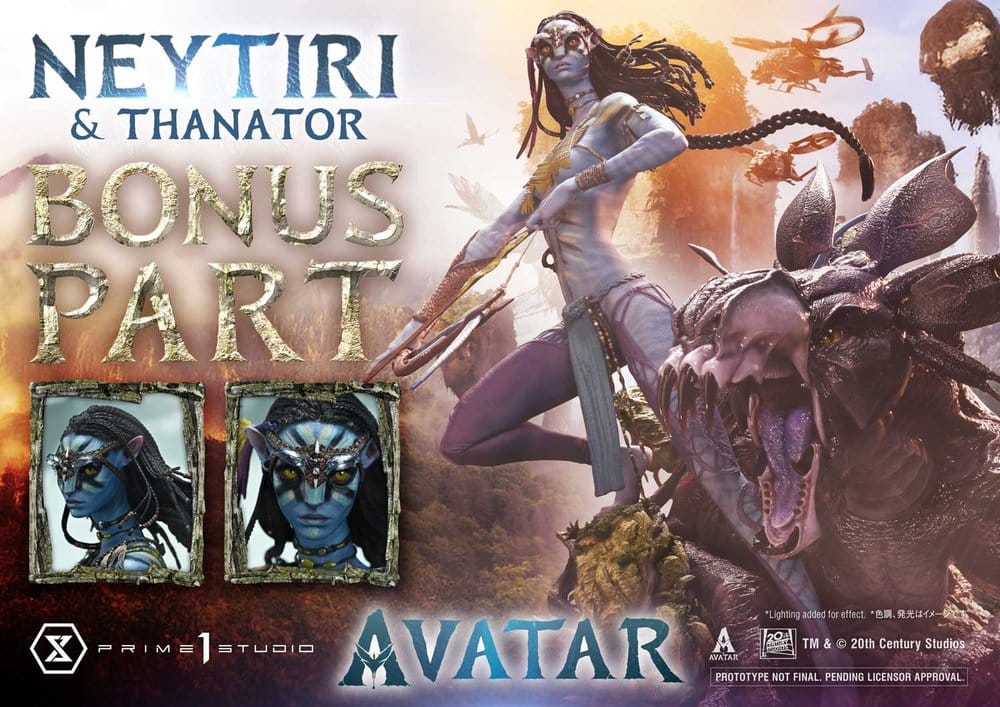 Avatar (Film) Real Elite Masterline Series Statue 1/4 Neytiri & Thanator Deluxe Bonus Version 75 cm  4582647123305