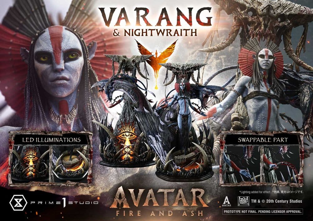 Avatar: Fire and Ash (Film) Real Elite Masterline Series Statue 1/4 Varang & Nightwraith Avatar Legacy Collection 96 cm  4582647123459