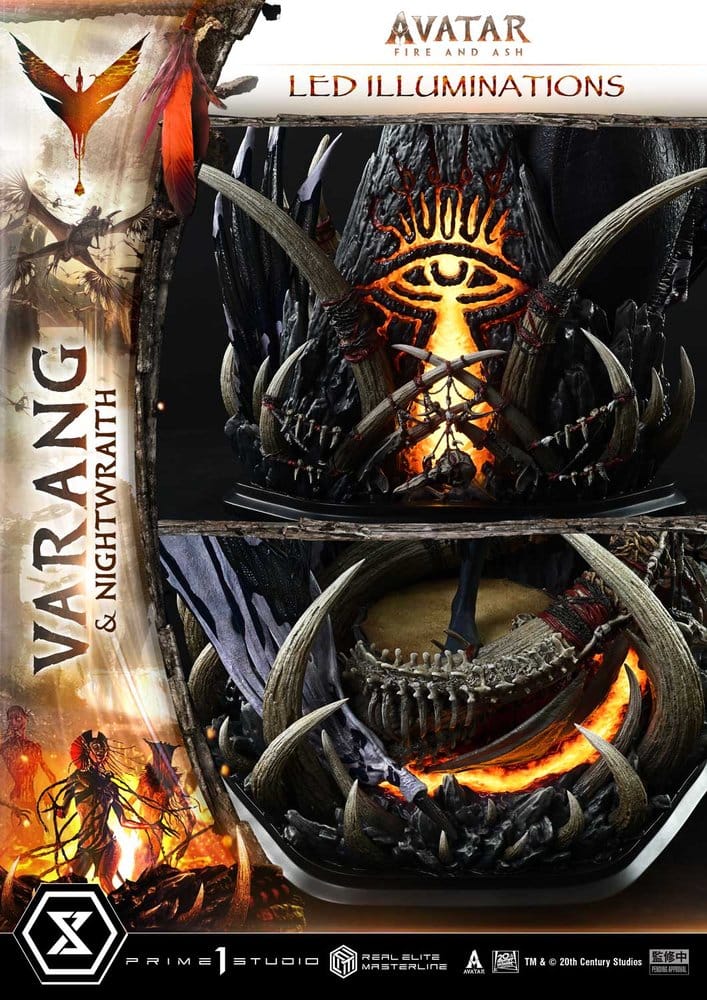 Avatar: Fire and Ash (Film) Real Elite Masterline Series Statue 1/4 Varang & Nightwraith Avatar Legacy Collection 96 cm  4582647123459
