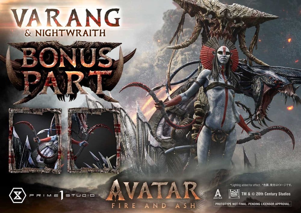 Avatar: Fire and Ash (Film) Real Elite Masterline Series Statue 1/4 Varang & Nightwraith Avatar Legacy Collection Bonus Version 96 cm  4582647123466
