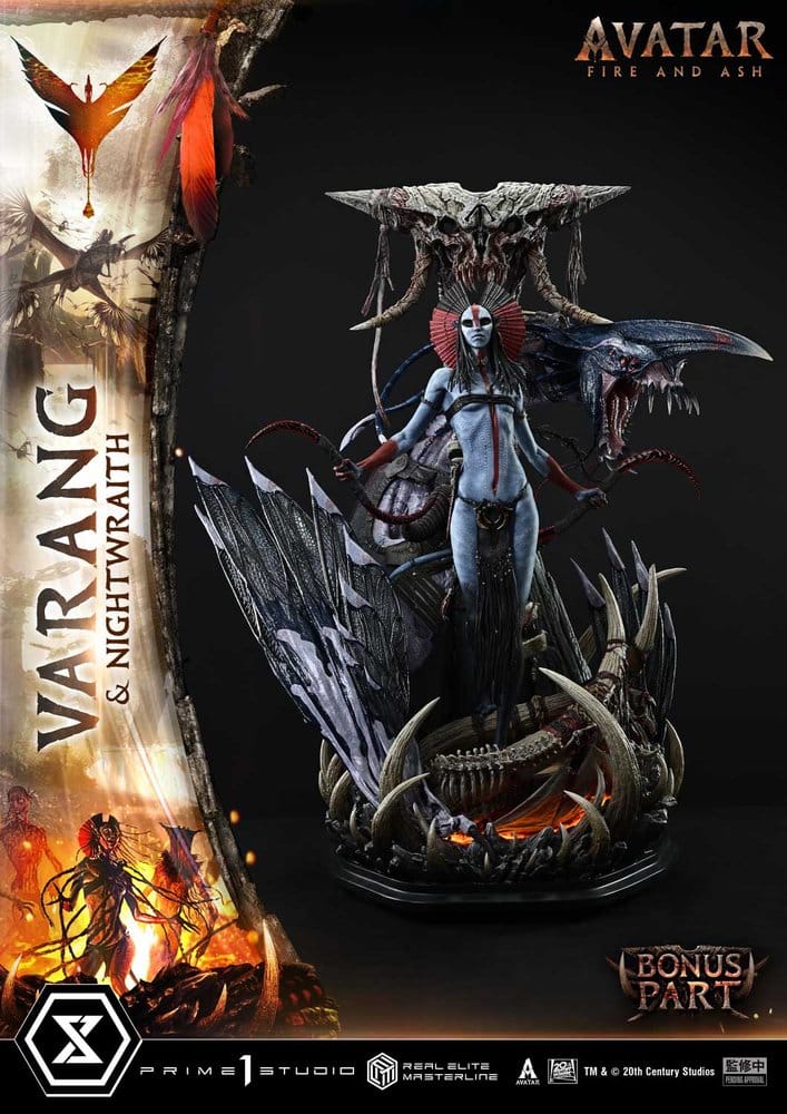 Avatar: Fire and Ash (Film) Real Elite Masterline Series Statue 1/4 Varang & Nightwraith Avatar Legacy Collection Bonus Version 96 cm  4582647123466