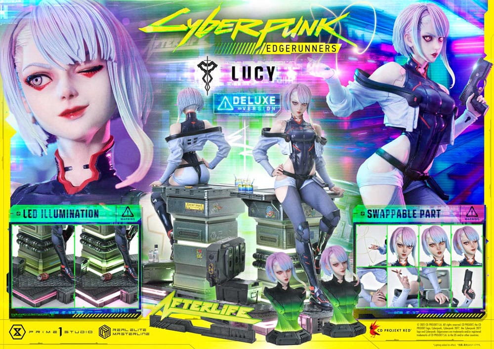Cyberpunk: Edgerunners Real Elite Masterline Series Statue 1/4 Deluxe Bonus Version 50 cm  4582647121523
