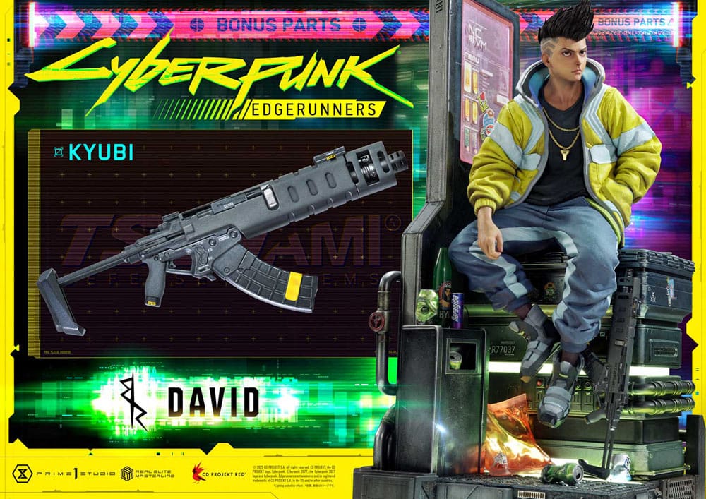 Cyberpunk: Edgerunners Real Elite Masterline Series Statue 1/4 David Deluxe Bonus Version 58 cm 4582647121554