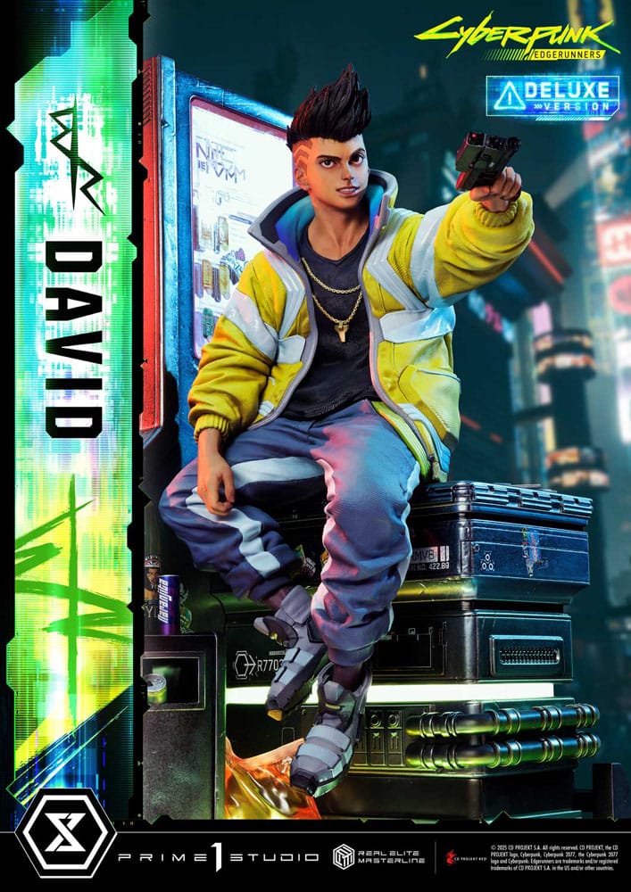 Cyberpunk: Edgerunners Real Elite Masterline Series Statue 1/4 David Deluxe Bonus Version 58 cm 4582647121554