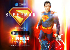 Superman (2025) Real Elite Masterline Series Statue 1/3 Superman with Krypto 95 cm  4582647123015