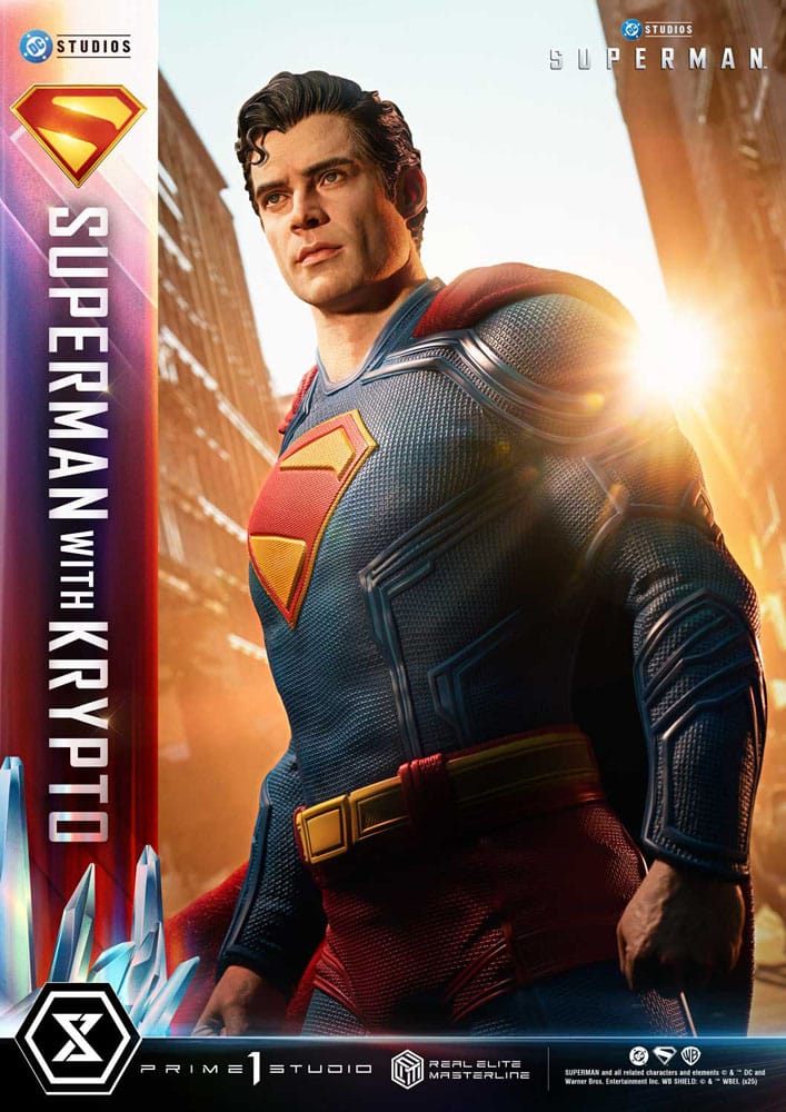 Superman (2025) Real Elite Masterline Series Statue 1/3 Superman with Krypto 95 cm  4582647123015