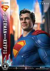 Superman (2025) Real Elite Masterline Series Statue 1/3 Superman with Krypto 95 cm  4582647123015