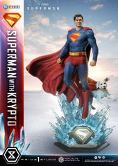 Superman (2025) Real Elite Masterline Series Statue 1/3 Superman with Krypto 95 cm  4582647123015