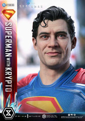 Superman (2025) Real Elite Masterline Series Statue 1/3 Superman with Krypto 95 cm  4582647123015