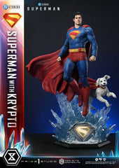 Superman (2025) Real Elite Masterline Series Statue 1/3 Superman with Krypto 95 cm  4582647123015