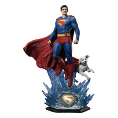 Superman (2025) Real Elite Masterline Series Statue 1/3 Superman with Krypto 95 cm  4582647123015