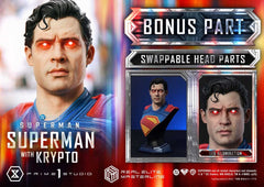 Superman (2025) Real Elite Masterline Series Statue 1/3 Superman with Krypto Bonus Version 95 cm  4582647123022