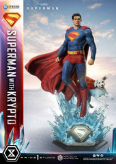 Superman (2025) Real Elite Masterline Series Statue 1/3 Superman with Krypto Bonus Version 95 cm  4582647123022