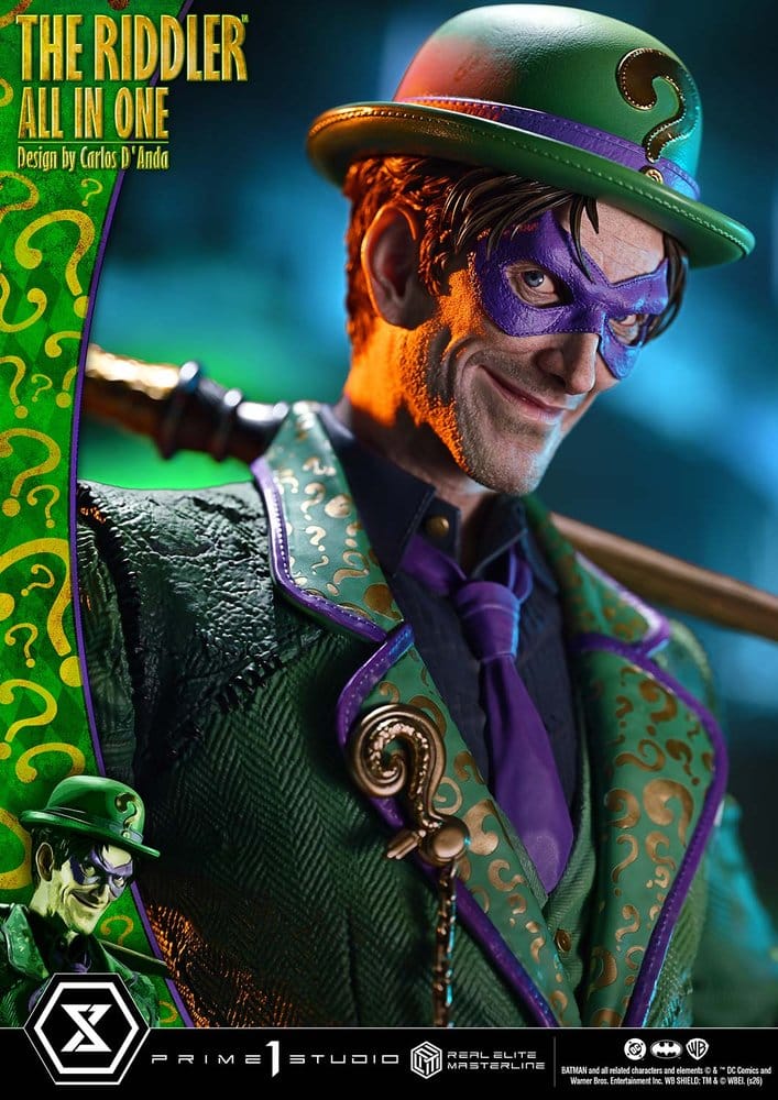 DC Comics Real Elite Masterline Series Statue 1/3 The Riddler All In One (Design by Carlos D'Anda) 74 cm 4582647125279