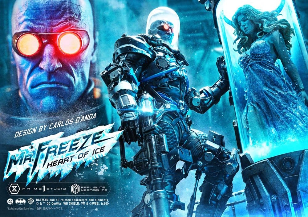 DC Comics Real Elite Masterline Series Statue 1/3 Batman (Comics) Mr. Freeze Heart of Ice (Design by Carlos D'Anda) 82 cm 4582647125491