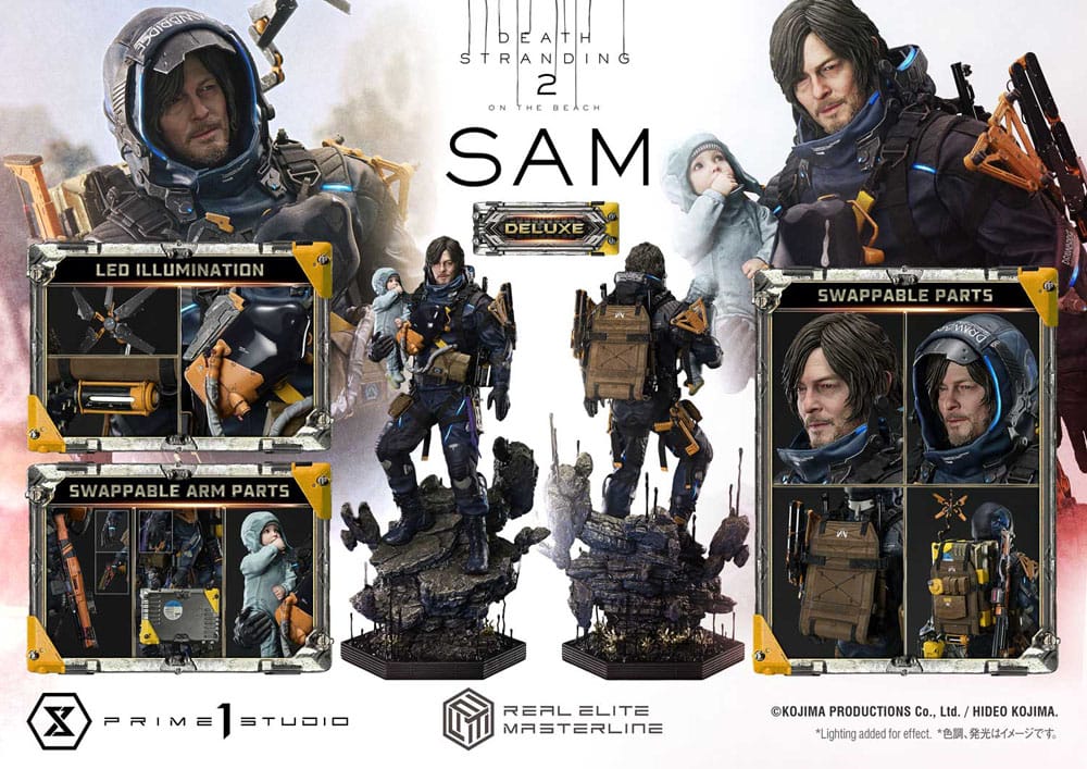 Death Stranding 2: On the Beach Real Elite Masterline Series Statue 1/3 Sam Deluxe Bonus Version 83 cm  4582647122346