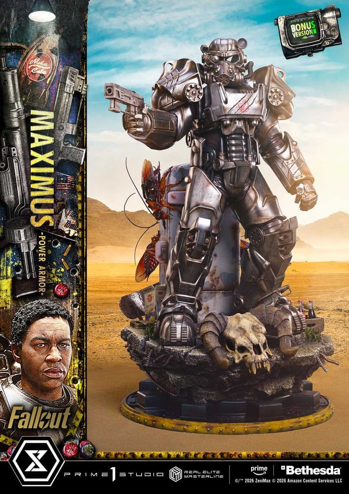 Fallout Real Elite Masterline Statue 1/4 Maximus Power Armor DX Bonus Version 67 cm 4582647124111