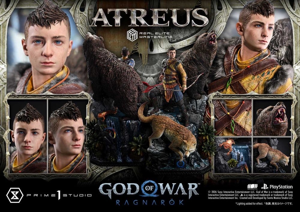 God of War: Ragnarok Real Elite Masterline Statue 1/3 Atreus 96 cm 4582647124463