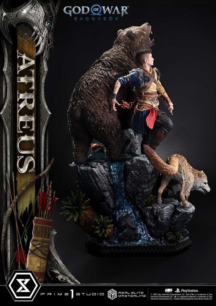God of War: Ragnarok Real Elite Masterline Statue 1/3 Atreus 96 cm 4582647124463