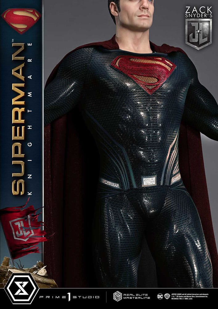 Zack Snyder's Justice League Real Elite Masterline Series Statue 1/3 Superman Knightmare Color Edition 95 cm 4582647120960