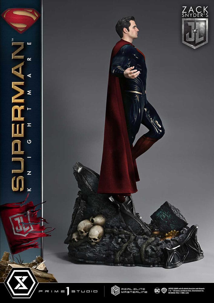Zack Snyder's Justice League Real Elite Masterline Series Statue 1/3 Superman Knightmare Color Edition Deluxe Bonus Ver. 95 cm 4582647120984