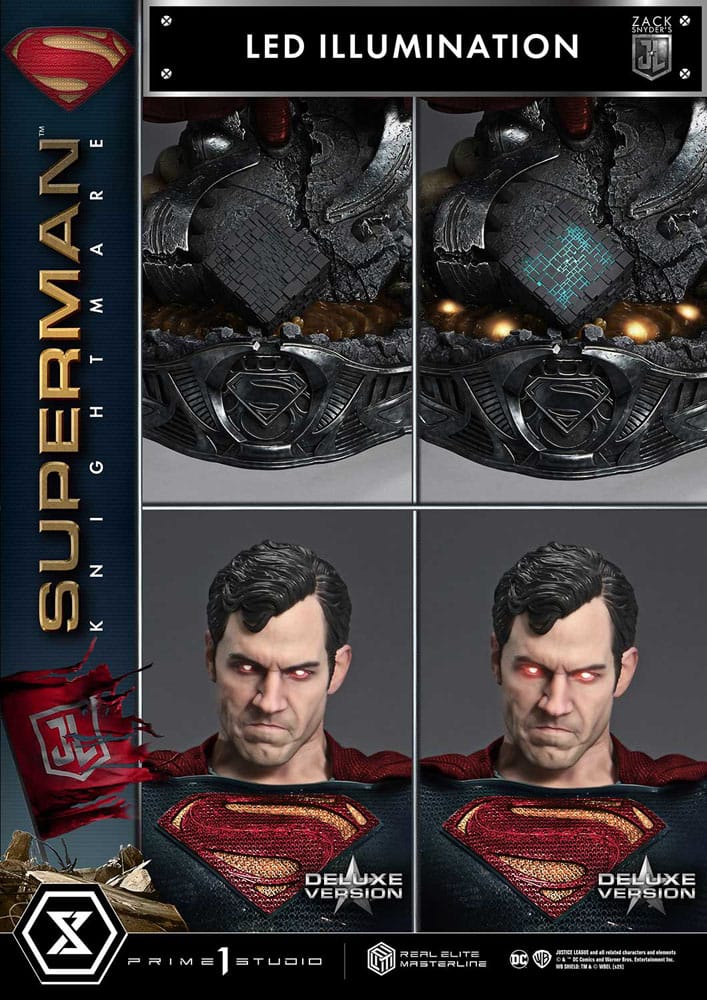Zack Snyder's Justice League Real Elite Masterline Series Statue 1/3 Superman Knightmare Color Edition Deluxe Bonus Ver. 95 cm 4582647120984