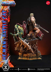 Masters of the Universe Real Elite Masterline Series Statue 1/4 He-Man & Battle Cat 86 cm  4582647123428