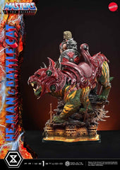 Masters of the Universe Real Elite Masterline Series Statue 1/4 He-Man & Battle Cat 86 cm  4582647123428