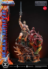 Masters of the Universe Real Elite Masterline Series Statue 1/4 He-Man & Battle Cat Ultimate Version 86 cm  4582647123435