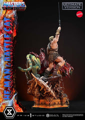 Masters of the Universe Real Elite Masterline Series Statue 1/4 He-Man & Battle Cat Ultimate Version 86 cm  4582647123435