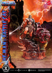 Masters of the Universe Real Elite Masterline Series Statue 1/4 He-Man & Battle Cat Ultimate Version 86 cm  4582647123435