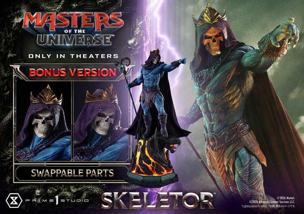 Masters of the Universe (2026 Film) Real Elite Masterline Series Statue 1/3 Skeletor Bonus Version 96 cm 4582647124791