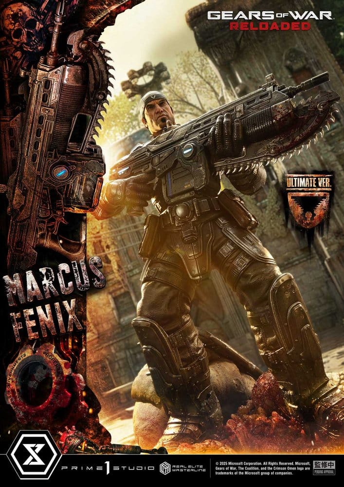 Gears of War: Reloaded Real Elite Masterline Series Statue 1/3 Marcus Fenix Ultimate Version 97 cm  4582647123480