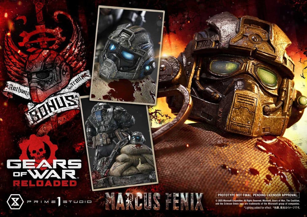 Gears of War: Reloaded Real Elite Masterline Series Statue 1/3 Marcus Fenix Ultimate Bonus Version 97 cm  4582647123497
