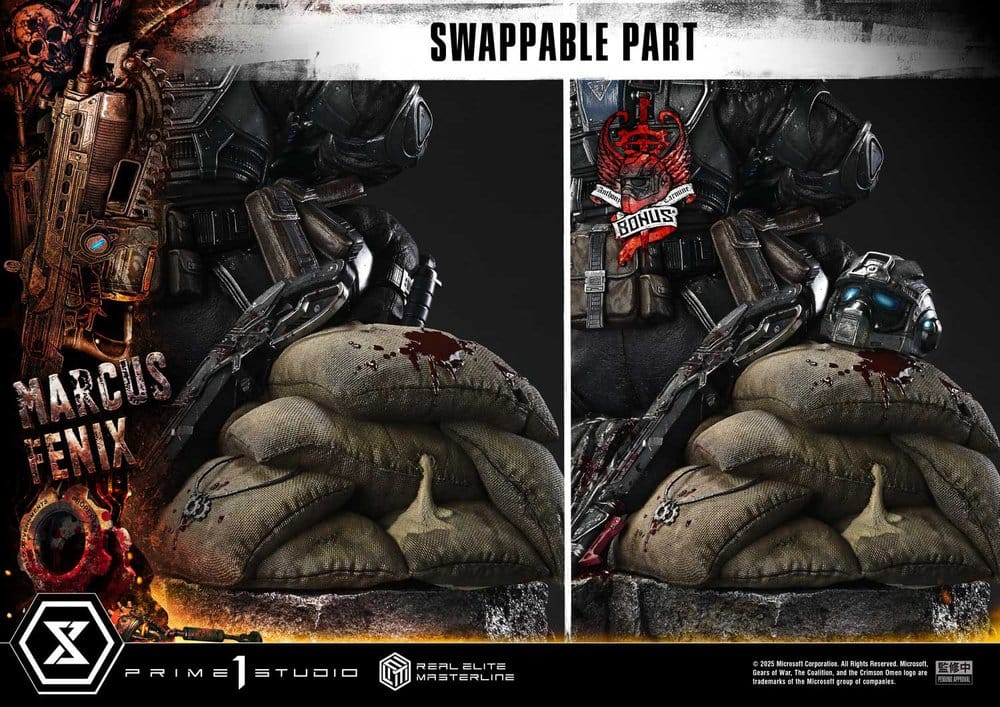 Gears of War: Reloaded Real Elite Masterline Series Statue 1/3 Marcus Fenix Ultimate Bonus Version 97 cm – Amuzzi