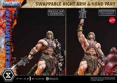 Masters of the Universe Real Elite Masterline Series Statue 1/4 He-Man & Battle Cat Ultimate Bonus Version 86 cm  4582647123442