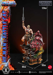 Masters of the Universe Real Elite Masterline Series Statue 1/4 He-Man & Battle Cat Ultimate Bonus Version 86 cm  4582647123442