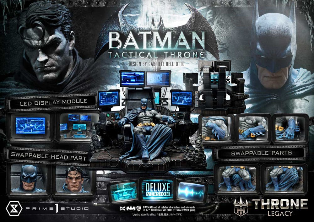 DC Comics Throne Legacy Collection Statue 1/3 Batman Tactical Throne Deluxe Version 57 cm 4580708047287