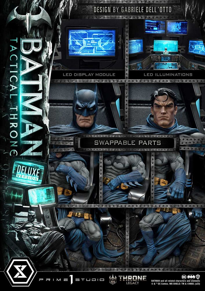 DC Comics Throne Legacy Collection Statue 1/3 Batman Tactical Throne Deluxe Bonus Version 57 cm 4580708047294
