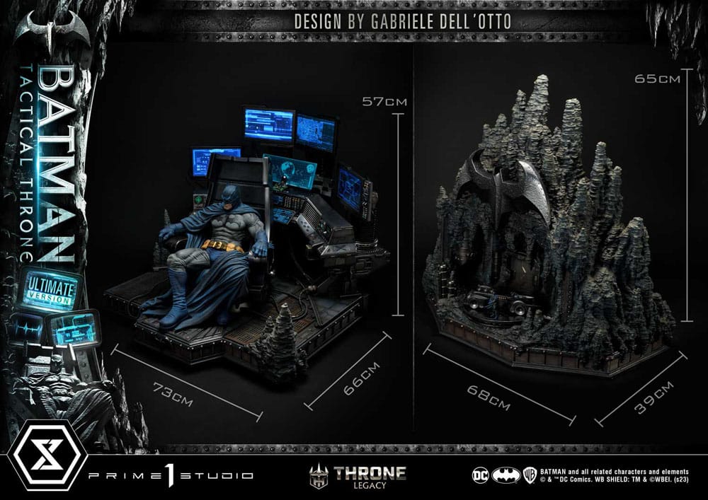 DC Comics Throne Legacy Collection Statue 1/3 Batman Tactical Throne Ultimate Bonus Version 57 cm 4580708047317